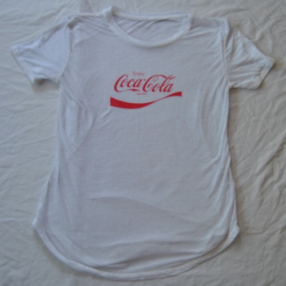 Coca Cola White See Through Short sleeve Shirt